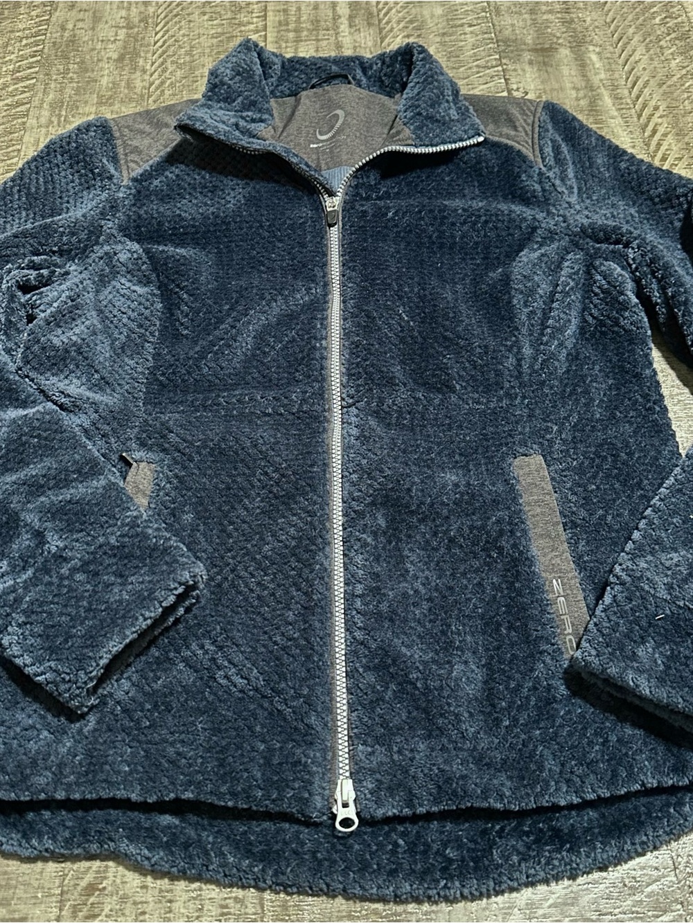 Zero Restriction Women's Blue Fleece Zip-Up Jacket